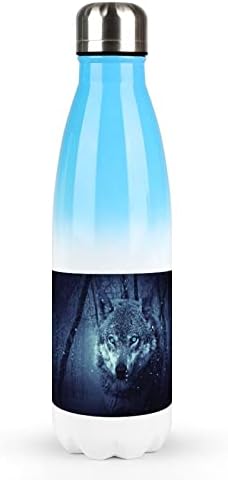 Arktički snježni vuk 17oz Sportska boca vode od nehrđajućeg čelika Vakuum izolirana Cola oblik za višekratnu upotrebu sportske tikvice