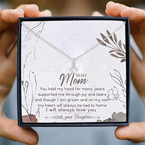 Kartica s porukama, ručno izrađena ogrlica - mama ogrlica - Ogrlica moje mame - primamljiva kozmetička ogrlica - nakit za mame poklone