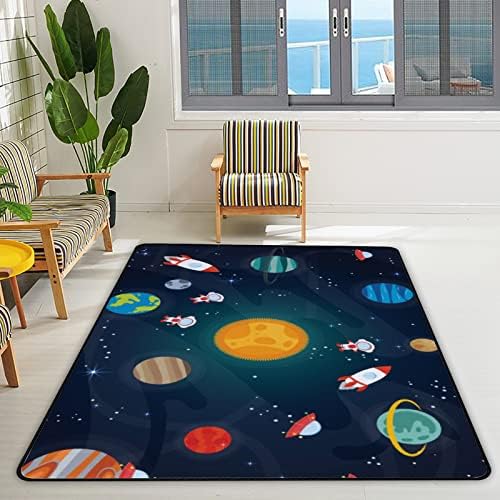 Puzanje zatvorenog tepiha za igranje prostirke svemirski planeti Zvijezde za dnevnu sobu Edukativni vrtić podne prostirke prostirke