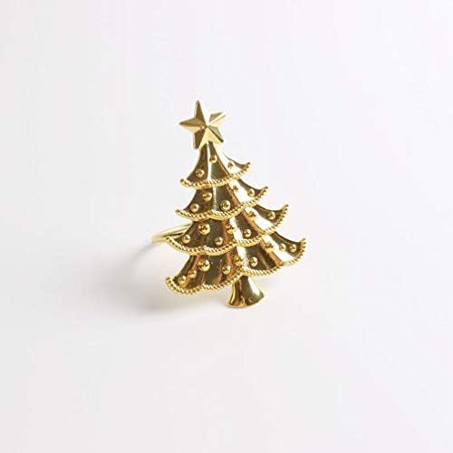 CABILOCK 3 PCS božićno drvce salveti prstenovi set osjetljivih kopča za salvete, držač za salvete u salvetu ukrasi za božić, Dan zahvalnosti,