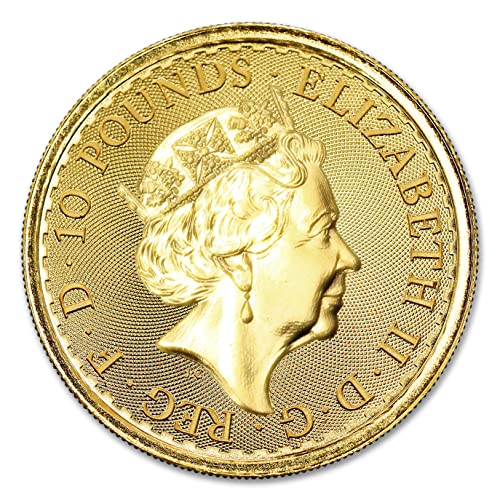 2023. 1/10 oz British Gold Britannia kovanica Kraljevske kovčege briljantna s certifikatom o autentičnosti 10 £ bu
