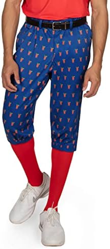 Tipsy Elves Golf Knickers za muškarce - uključeni odgovarajućim čarapama - Athletic Fit Muška hlača s dizajnom za promjenu igre