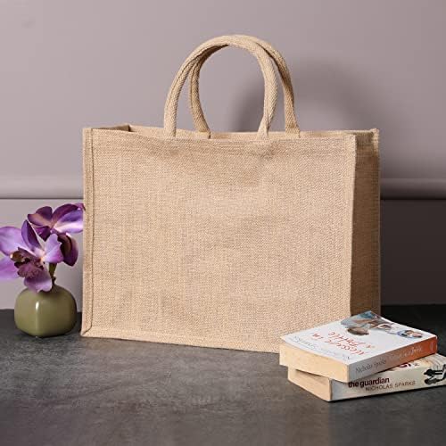Jute Burlap torbe s ručicom | prirodna ekološka namirnica za višekratnu upotrebu | Totes za djeveruše | Yogi's Gift®