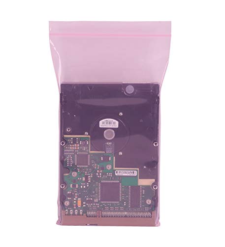 AVditi 18 x 24 povratni patentni zatvarač antistatičke ružičaste poli vrećice, za sprečavanje statičkog prilikom pakiranja i skladištenja
