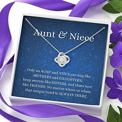 Nakit s porukama, ručno izrađena ogrlica- Personalizirana poklon ljubavnu ogrlicu, tetka i nećakinja jedinstvena veza, nećakinja tetka,