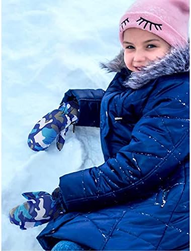 Qvkarw kamuflaža mališana za bebe djece malu djecu bez vode za skijanje rukavica rukavice snijeg za djevojčice rukavice zimske dječake