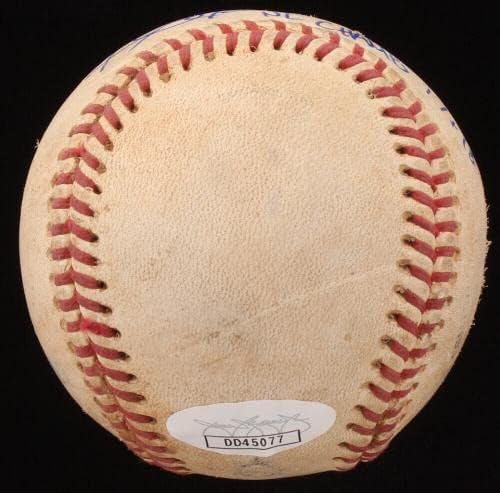Igra Kyle Farmer NL Champs 17 i 18 koristio je malu ligu bejzbol auto + JSA S/N - Autografirani bejzbol