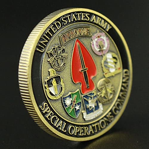 Zapovjedništvo za posebne operacije Sjedinjenih Država Komemorativni kovanski brončani izazov Coin Coin Vojni navijači Kolekcionarski