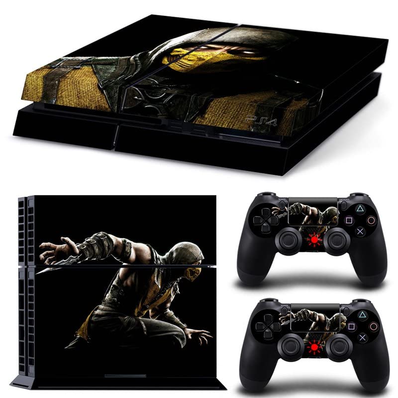 Za PS4 Pro - Game Ninja Mortal Best War Kombat X PS4 ili PS5 naljepnica kože za PlayStation 4 ili 5 konzola i kontrolera naljepnica