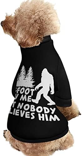 FunnyStar Bigfoot vidio me kako tiskaju majicu za kućne ljubimce s kombinezonom pulovera za pse za pse mačke s dizajnom