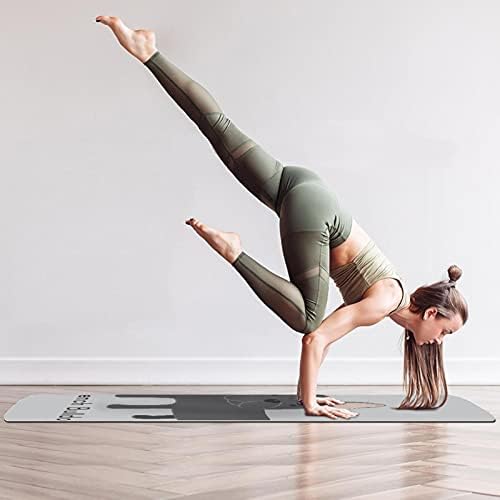Ručno oslikana prostirka za jogu Francuski buldog ekološki prihvatljiva Protuklizna prostirka za fitness za pilates i vježbe na podu