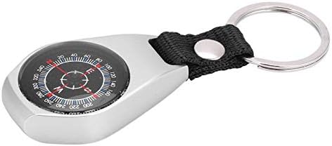 DHTDVD Izdržljivi ručni kompas kompas ključni lanac Vodič za navigaciju mini cink legura viseći prsten kompas kompas vanjski kampiranje