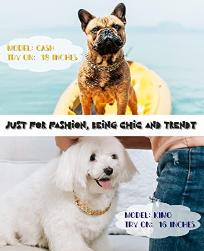 Kubanska veza za pse - ogrlica za pse široke 3/4 inča, ogrlica za pse, simpatični modni nakitni pribor za štene, trendovi za pritvorski