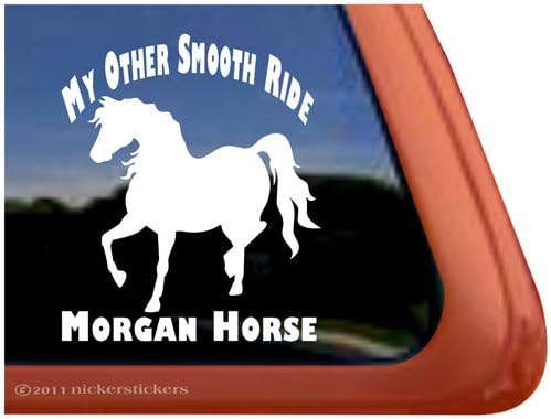 Glatka vožnja morgan konja prikolica vinil naljepnica naljepnica prozora