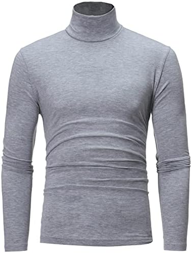 Termo donje rublje za muškarce u hladnom vremenu, majica dugih rukava s imitacijom vrata kornjače, košulje osnovnog sloja