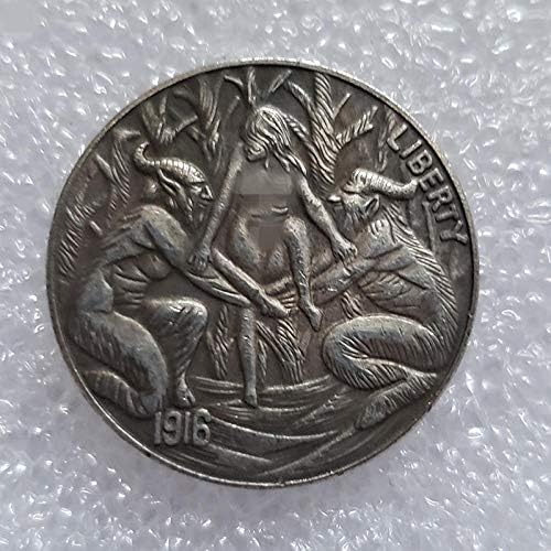 American Morgan Wandering Coin 1916 Rijetki bivol srebrni kovanik Friends Family Collector smisleni