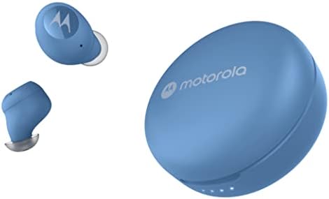 Motorola Moto Buds 250 - Pravi bežični Bluetooth ušne uši s mikrofonom i bežičnim futrolom za punjenje - IPX5 otporan na vodu, pametna