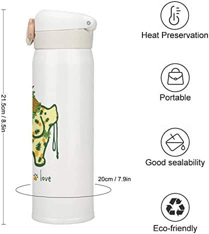 Izolacija vode ananasa boca od nehrđajućeg čelika Vakuum Izolirana Sportska šalica za vanjsko putovanje kampiranje 350 ml