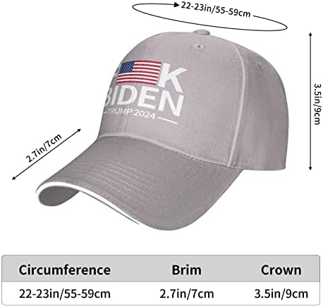 Jebi se Biden American Flag Trump 2024 Podesivi tata šešir šešir sendvič na otvorenom kapu za sunce za Unisex