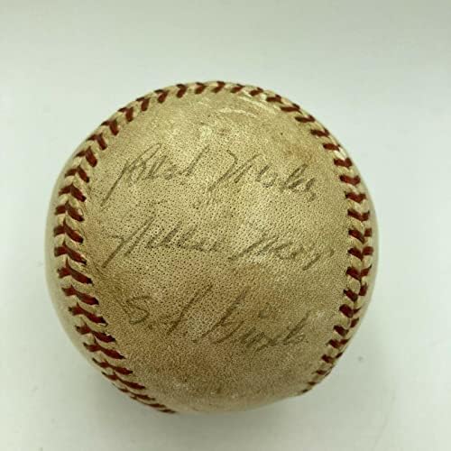 Willie Mays igrajući dani potpisani 1958 igra Nacionalne lige Koristili su bejzbol JSA CoA - MLB autograpd Game koristio bejzbol