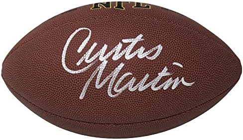 Curtis Martin potpisao je Wilson Super Grip NFL nogomet pune veličine - Autografirani nogomet