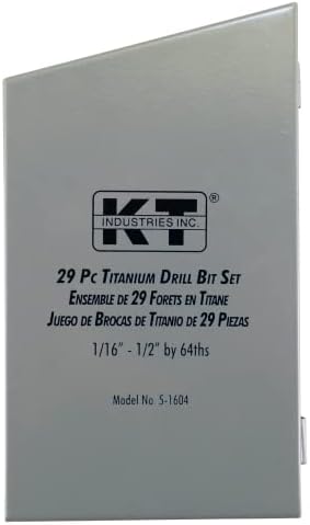 K-T INDUSTRIES 29 PC TITANIUM BIT BIT SET 1/16-1/2
