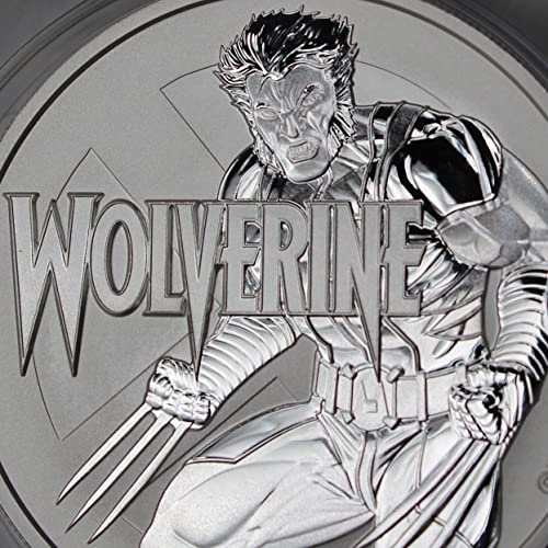 2021 TV Tuvalu 1 Oz Wolverine Marvel Series .9999 Fini srebrni novčić briljantni necirkuliran s certifikatom o autentičnosti od strane