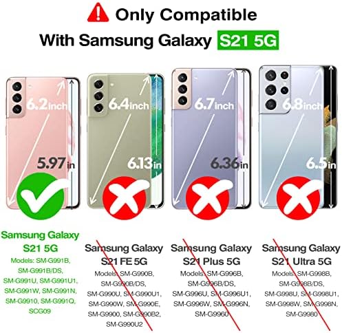 Rayboen za Samsung Galaxy S21 5G futrola za telefon Crystal Clear Dizajniran zaštitni šok zaštitni šok Samsung S21 Cleas Clear Tvrdi