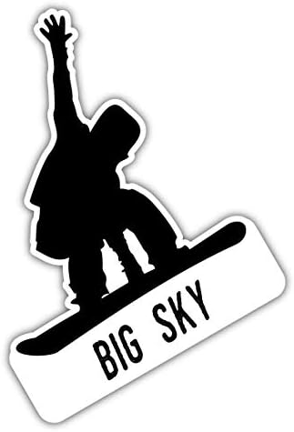 Veliko Sky Montana skijaške avanture suvenir 4 -inčni dizajn magnetske ploče hladnjaka