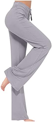 Rydcot joga hlače žene bljesne s džepovima visoki struk v crossover bootcut joga hlače vježbanje vježba povremene ljetne hlače