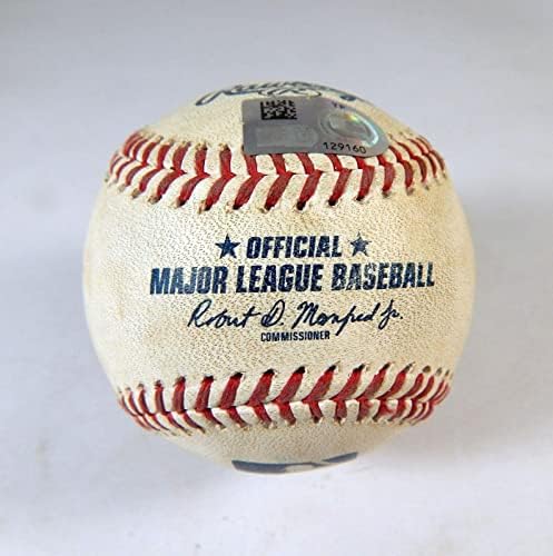 2022. Teksaški rendžeri u igri Miami Marlins koristili su bejzbol Tommy Nance Sam Huff Ball - Igra korištena bejzbols