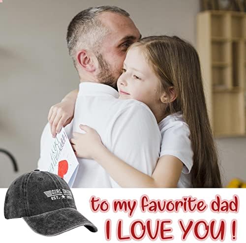 PL-Tree Girl tata šešir, tati šeširi za muškarce, Dan očeva rođendanski pokloni za tatu od kćeri, podesivi izvezeni oca šešir