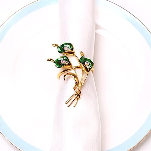WJCCY 10PCS RESTORAN Cvjetni salveti za salveti prsten hotelski restoran stol Dekoracija nakita