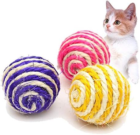 Anixl mačka sisal konop tkanje lopta za žvakanje igračke za žvakanje
