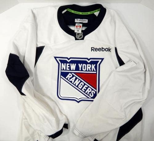 New York Rangers Game koristio je bijelu praksu Jersey Reebok NHL 58 DP29915 - Igra se koristila NHL dresovi