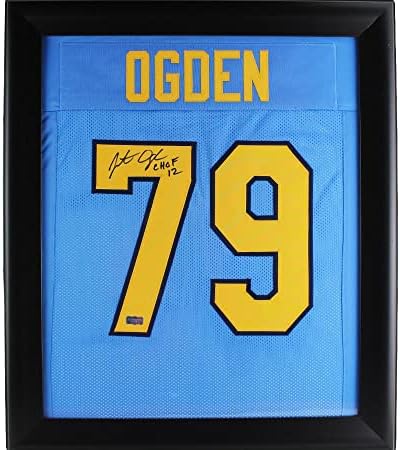 Jonathan Ogden potpisao je UCLA uokviren prilagođeni plavi dres s natpisom Chof 2012 - Autografirani bejzbol