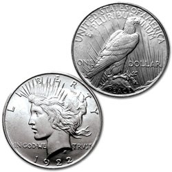 1922 -D - Mir Dollar - Izbor necirkuliran - srebrni dolar