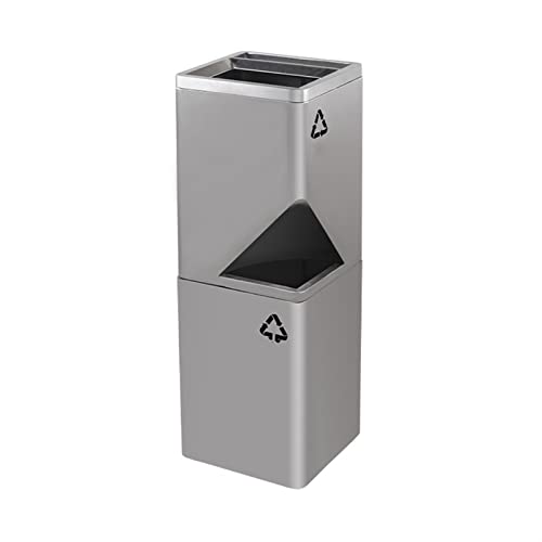 Vanjski smeće kanta dvoslojne smeće smeće od nehrđajućeg čelika može se odvojiti okomito smeće sortiranje kanta za smeće s kvadratom