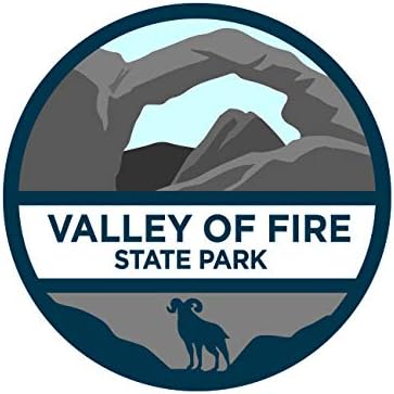 Fagraphix Valley of Fire State Park naljepnica naljepnica za samo ljepilo NV Nevada State Park Lake jezero Mead 1,25 Široko 1,25