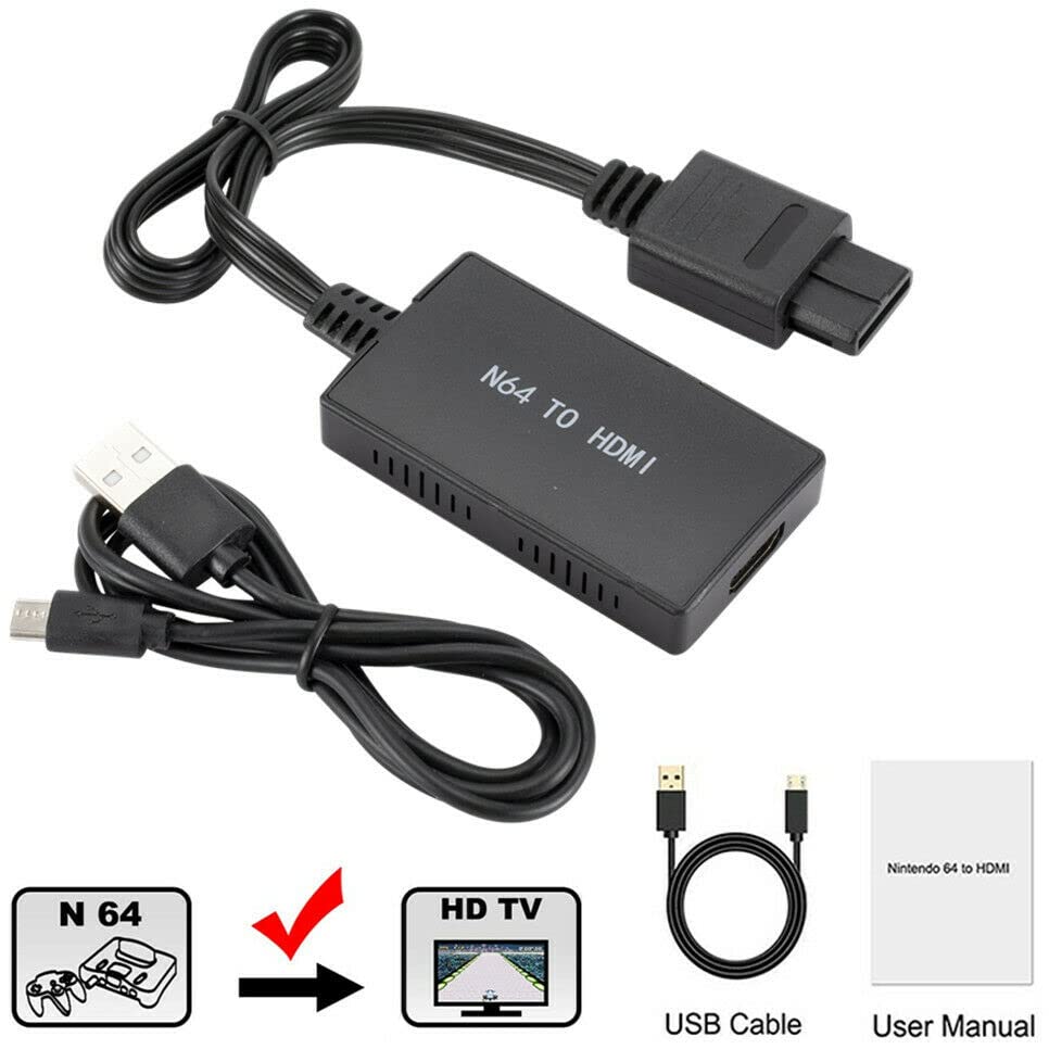 Adapter je pretvarač G · PEH N64 u HDMI Podržava konverziju 16:9 i 4:3 plug and play Kabel konverter HDMI je kompatibilan sa Nintendo
