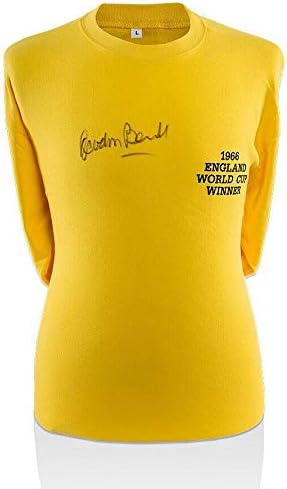 Gordon Banks potpisao je žutu košulju - 1966. Pobjednik Svjetskog kupa Jersey - Autografirani nogometni dresovi