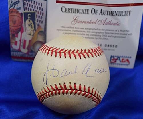 Hank Aaron PSA DNA Coa Autograph National League potpisao bejzbol - Autografirani bejzbols