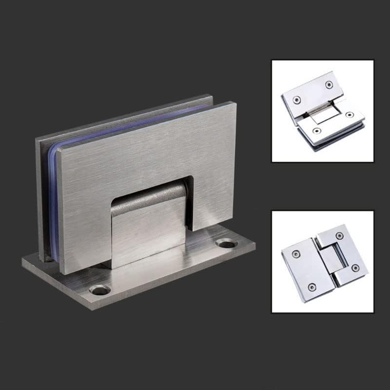 WSZTT 90 stupnjeva vrata za tuširanje četkana zgloba od nehrđajućeg čelika Zidna nosač za kupaonicu za zamjenu staklenih vrata debljine