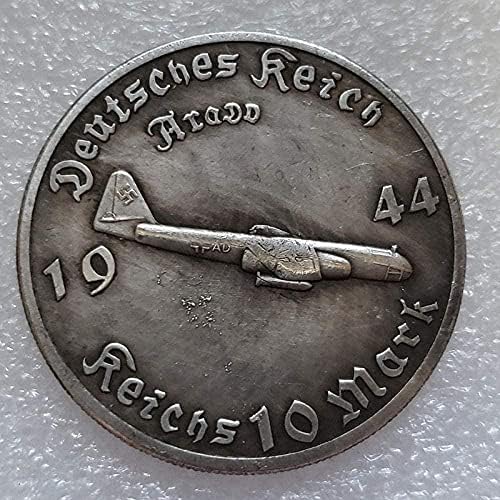 Antikni zanat njemački zrakoplovni mesing srebrno pozlaćeni stari srebrni dolar srebrni kovanica