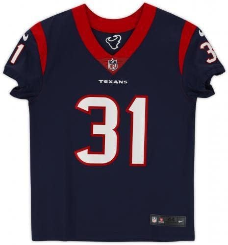 Uokvireni Dameon Pierce Houston Texans Texans Autografirani mornarica Nike Elite Jersey - Autografirani NFL dresovi