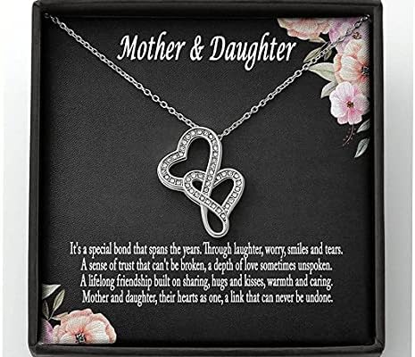 Ogrlica za majku kćer, poklon ogrlica za majku kćer, poklon Majčin dan, poklon kćeri, ogrlice za ogrlice za mamu i kćer stilove na