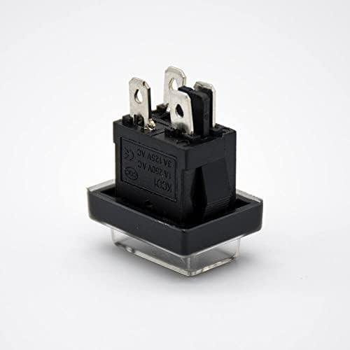 GXMRHWY 30PCS ROCKER SAVETNI prekidač 4 PIN s kapicom za prašinu 2 Pozicijski kabel za lemljenje 180 ｰ KCD1-104 BOAL