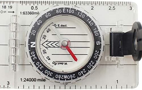 SDFGH akrilni prozirni kompas kompas na otvorenom Mjerenje mape Mjerenje kompasa Usmjereni kompas