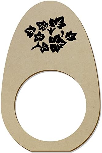 Azeeda 5 x 'lišće' drveni prstenovi/držači