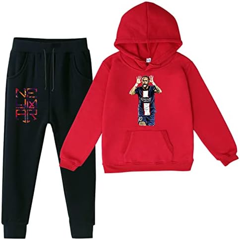 Visaml Dječaci djevojke Neymar Graphic Tracksuit kapuljača s kapuljačom i hlačama odjeća set kapuljača s dugim rukavima za djecu